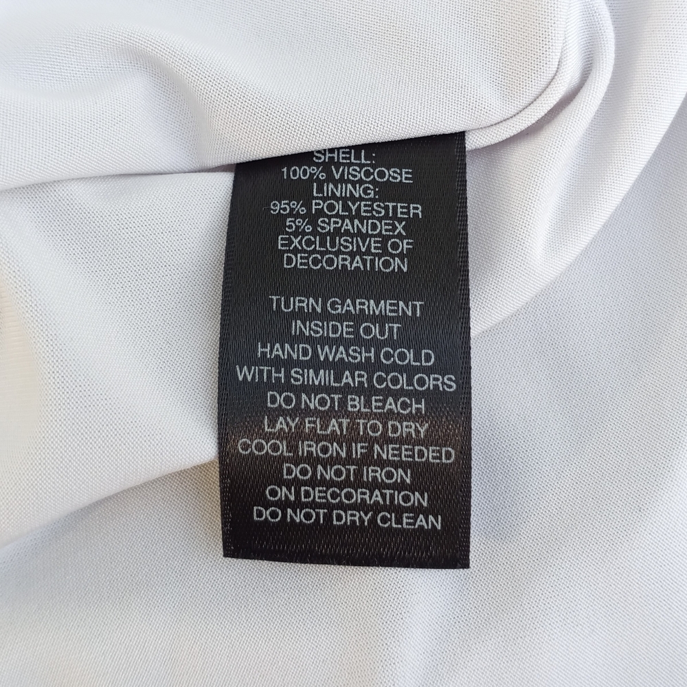 White House Black Market Sleeveless Draping Jeweled Top Jersey Ice Gray X Small - Picture 8 of 10